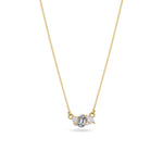 Aureate Sapphire and Diamond Necklace