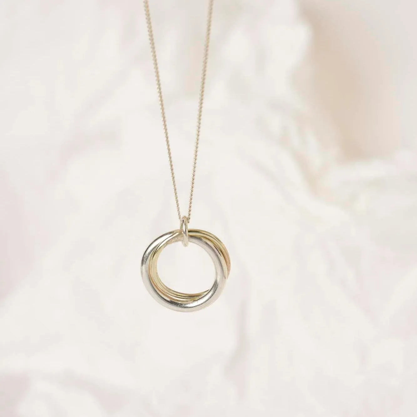 Connected Duo Pendant Necklace