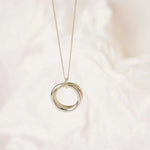 Connected Duo Pendant Necklace