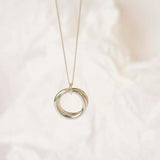 Connected Duo Pendant Necklace