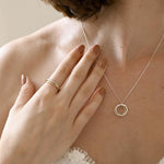 Connected Duo Pendant Necklace