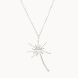 Silver Lucky Dandelion Necklace-Necklaces-Wild Fawn Jewellery