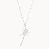 Silver Lucky Dandelion Necklace-Necklaces-Wild Fawn Jewellery