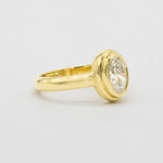 Double Bezel Set Solitaire Diamond Engagement Ring