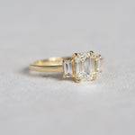 Emerald Trilogy Engagement Ring