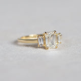 Emerald Trilogy Engagement Ring