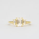 Emerald Trilogy Engagement Ring