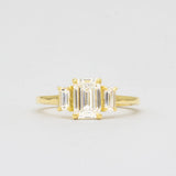 Emerald Trilogy Engagement Ring