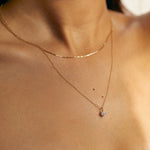 Gold Solitaire Diamond Necklace