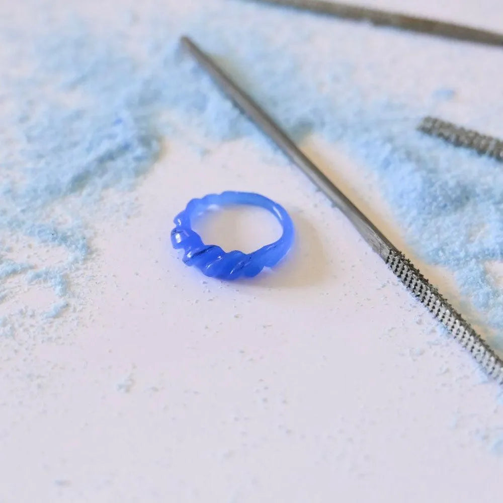 Wax mould of a ring made at our London jewellery making workshops