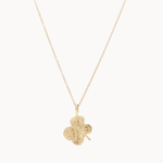 9ct Gold Lucky 4 Leaf Clover Necklace-Wild Fawn Jewellery
