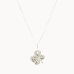 Silver Lucky 4 Leaf Clover Necklace-Wild Fawn Jewellery