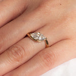 Marquise Wave Diamond Engagement Ring