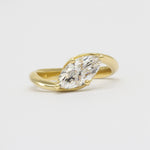 Marquise Wave Diamond Engagement Ring