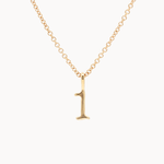 9ct Gold Lucky Number Necklace-Wild Fawn Jewellery