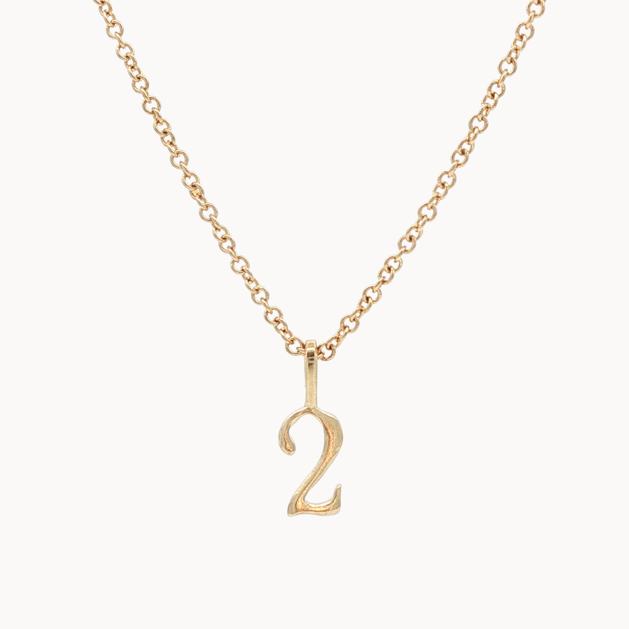 9ct Gold Lucky Number Necklace-Wild Fawn Jewellery