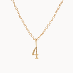 9ct Gold Lucky Number Necklace-Wild Fawn Jewellery