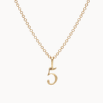 9ct Gold Lucky Number Necklace-Wild Fawn Jewellery