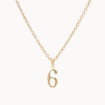 9ct Gold Lucky Number Necklace-Wild Fawn Jewellery