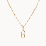 9ct Gold Lucky Number Necklace-Wild Fawn Jewellery