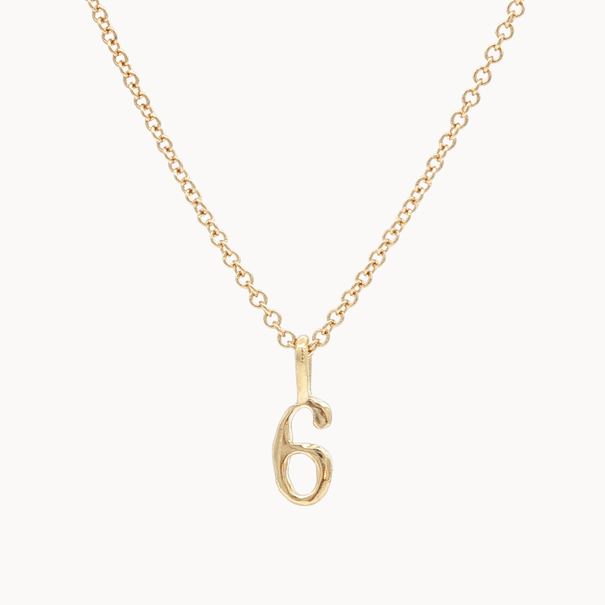 9ct Gold Lucky Number Necklace-Wild Fawn Jewellery