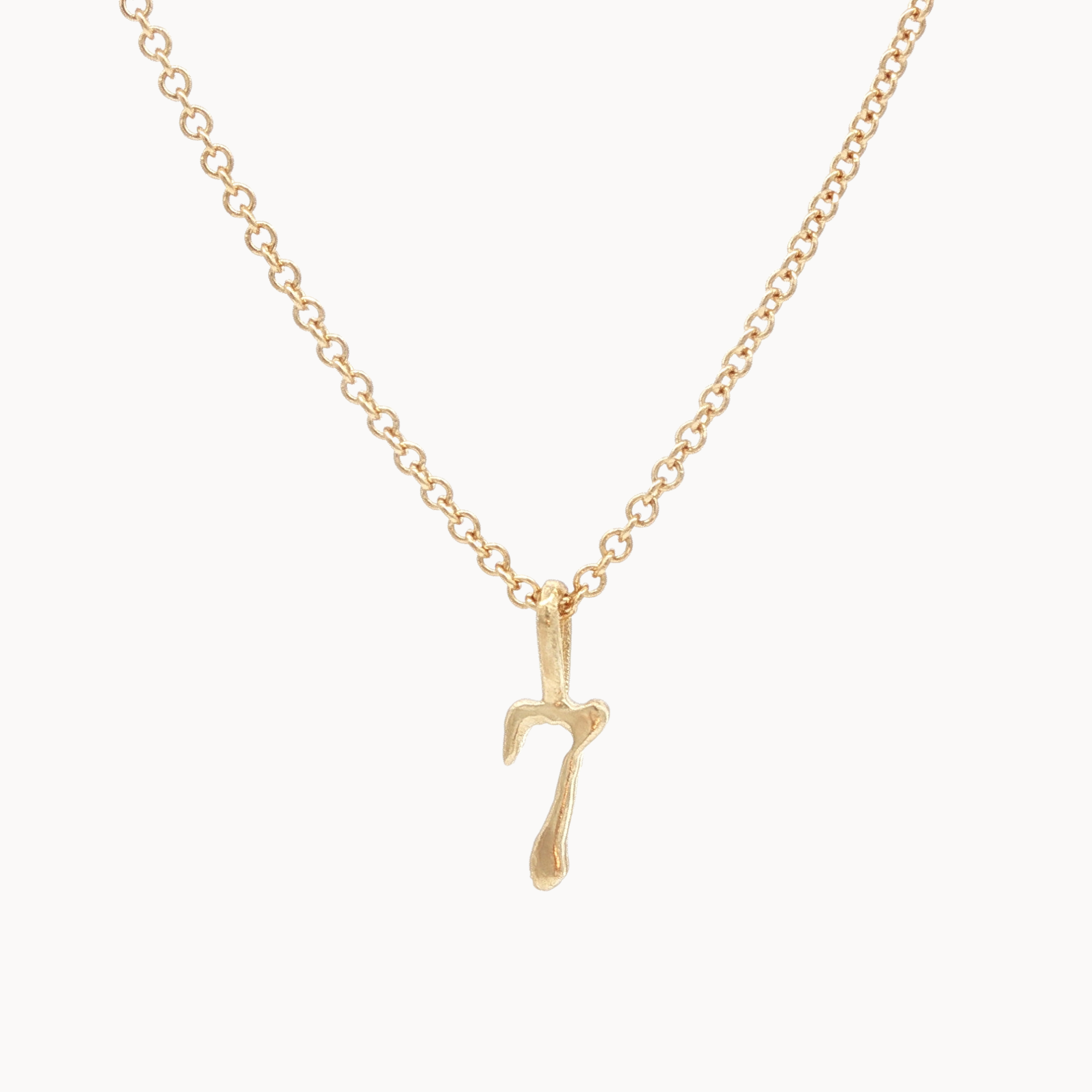 9ct Gold Lucky Number Necklace-Wild Fawn Jewellery