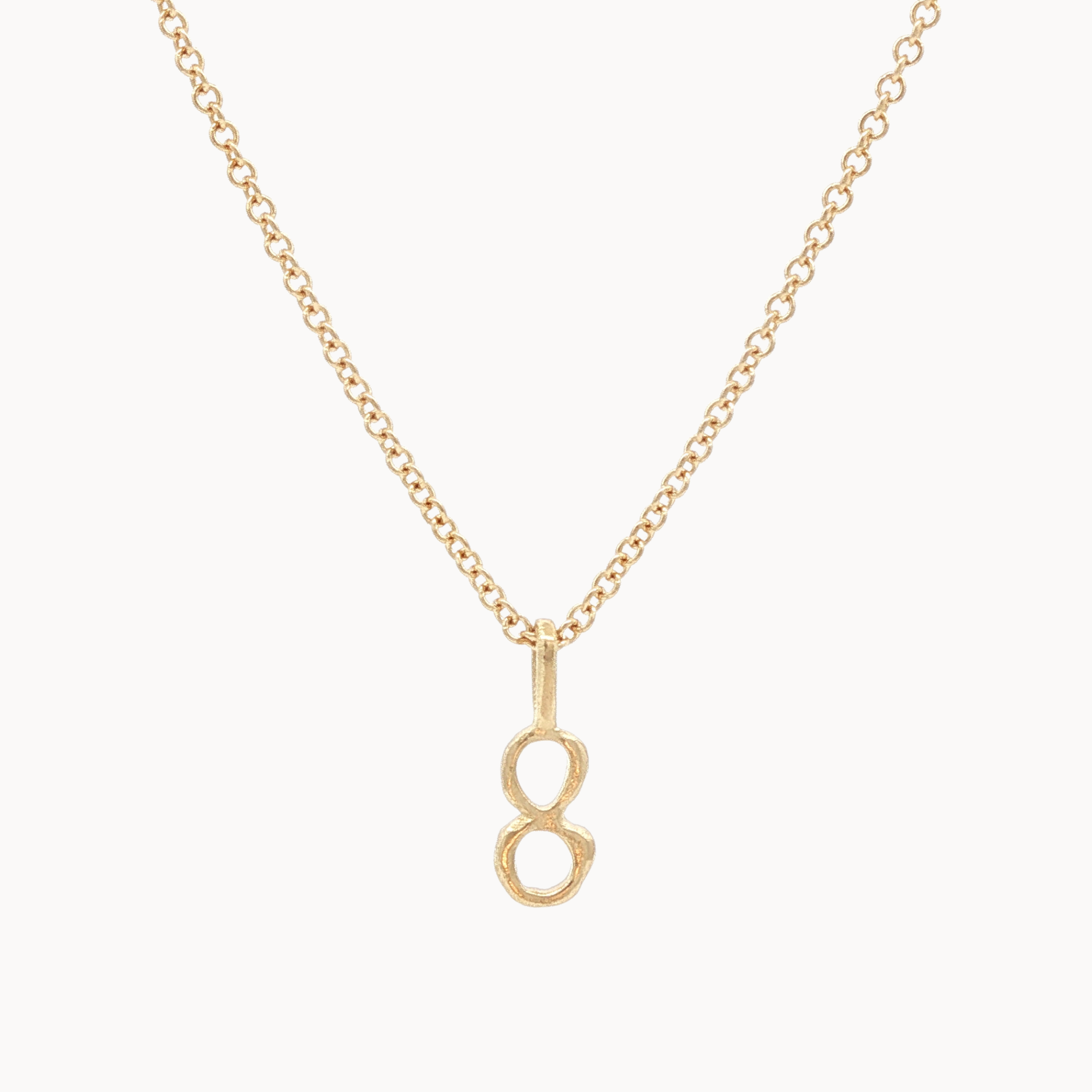 9ct Gold Lucky Number Necklace-Wild Fawn Jewellery