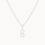 Silver Lucky Number Necklace-Wild Fawn Jewellery