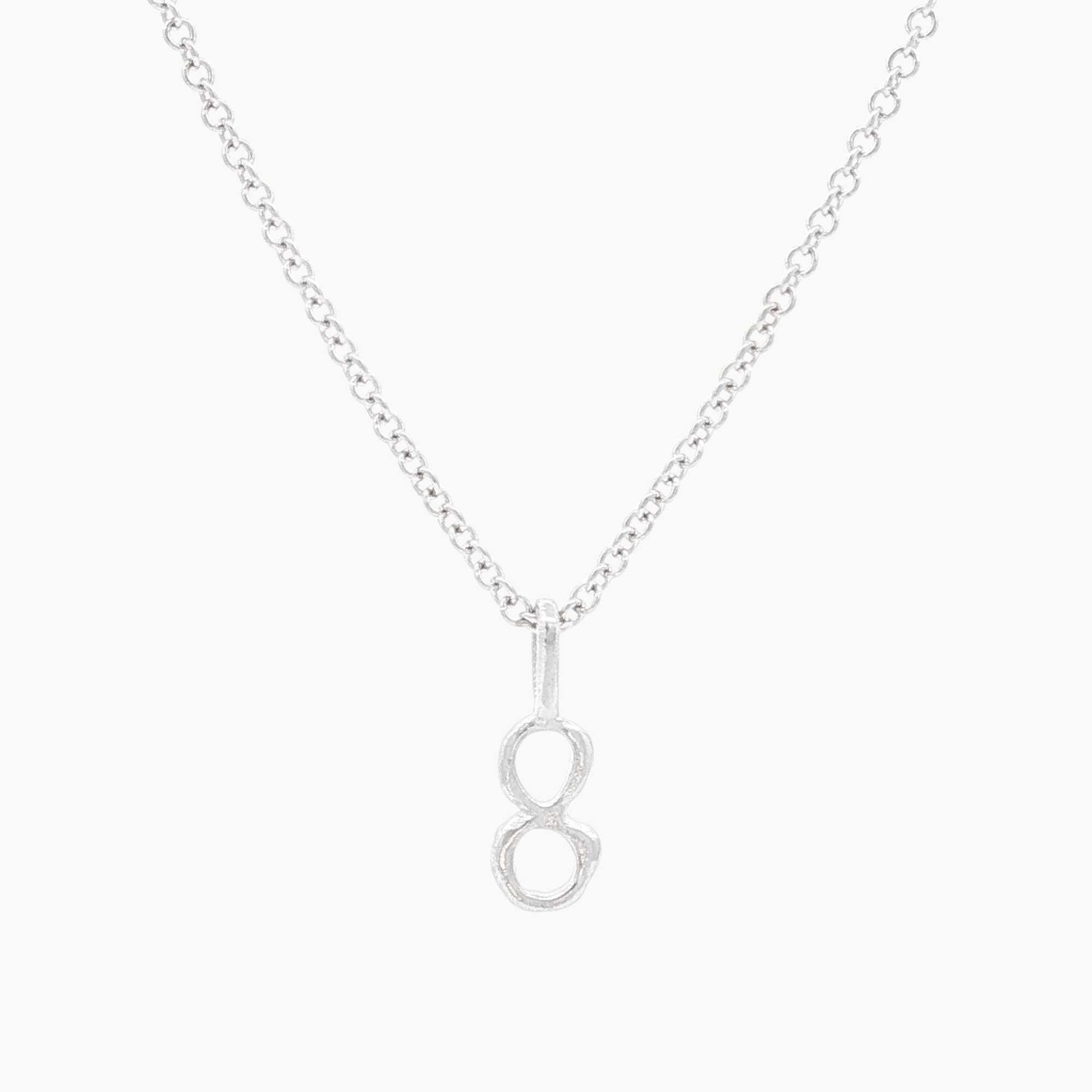 Silver Lucky Number Necklace-Wild Fawn Jewellery