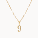 9ct Gold Lucky Number Necklace-Wild Fawn Jewellery