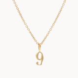 9ct Gold Lucky Number Necklace-Wild Fawn Jewellery
