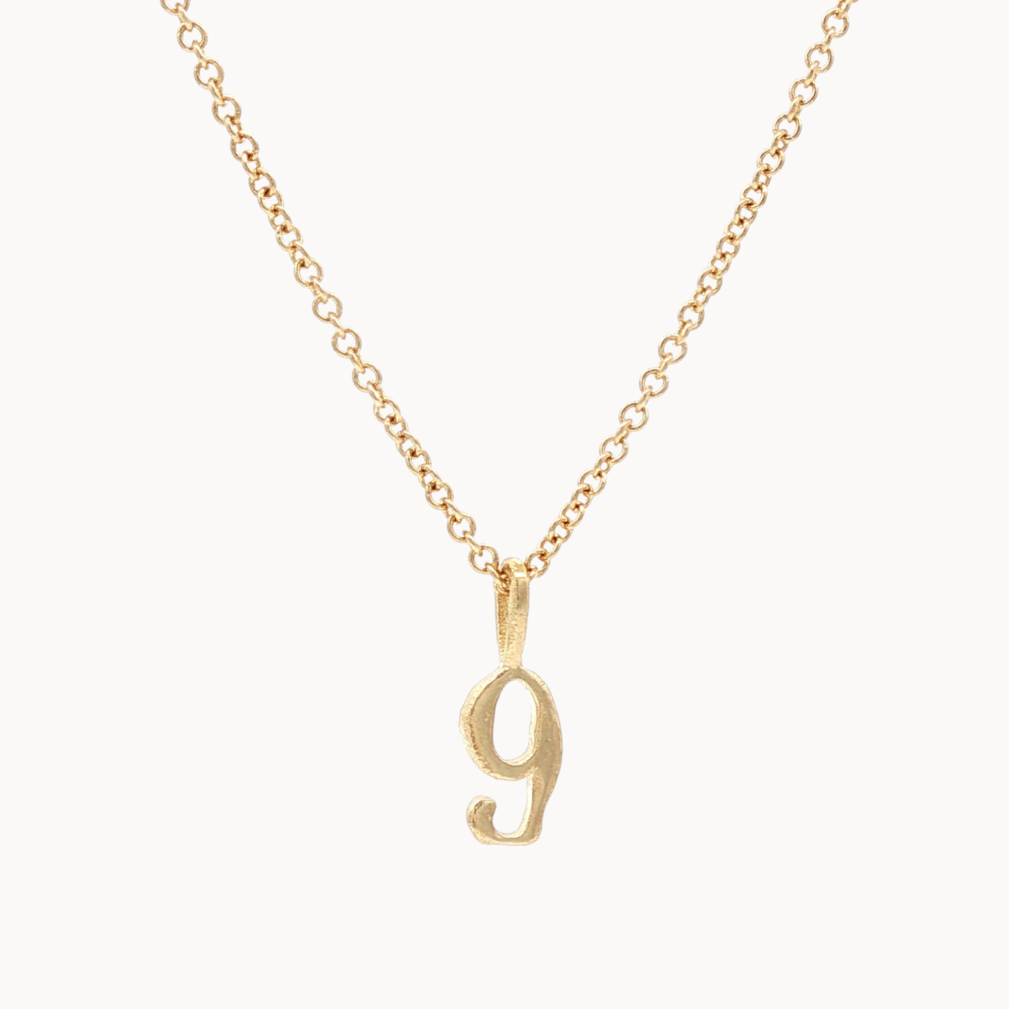 9ct Gold Lucky Number Necklace-Wild Fawn Jewellery