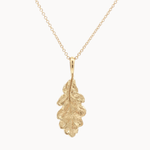 9ct Gold Oak Leaf Necklace-Wild Fawn Jewellery