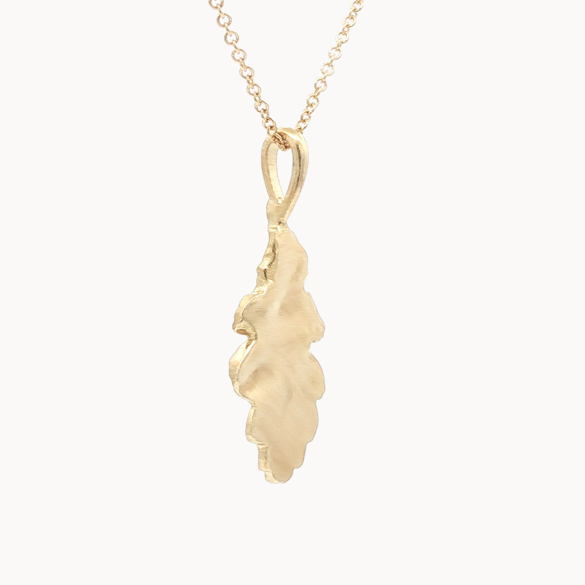 9ct Gold Oak Leaf Necklace-Wild Fawn Jewellery