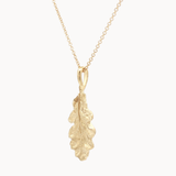 9ct Gold Oak Leaf Necklace-Wild Fawn Jewellery