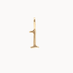 9ct Gold Lucky Number Charm Pendant-Wild Fawn Jewellery