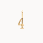 9ct Gold Lucky Number Charm Pendant-Wild Fawn Jewellery