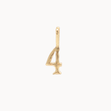 9ct Gold Lucky Number Charm Pendant-Wild Fawn Jewellery
