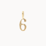 9ct Gold Lucky Number Charm Pendant-Wild Fawn Jewellery