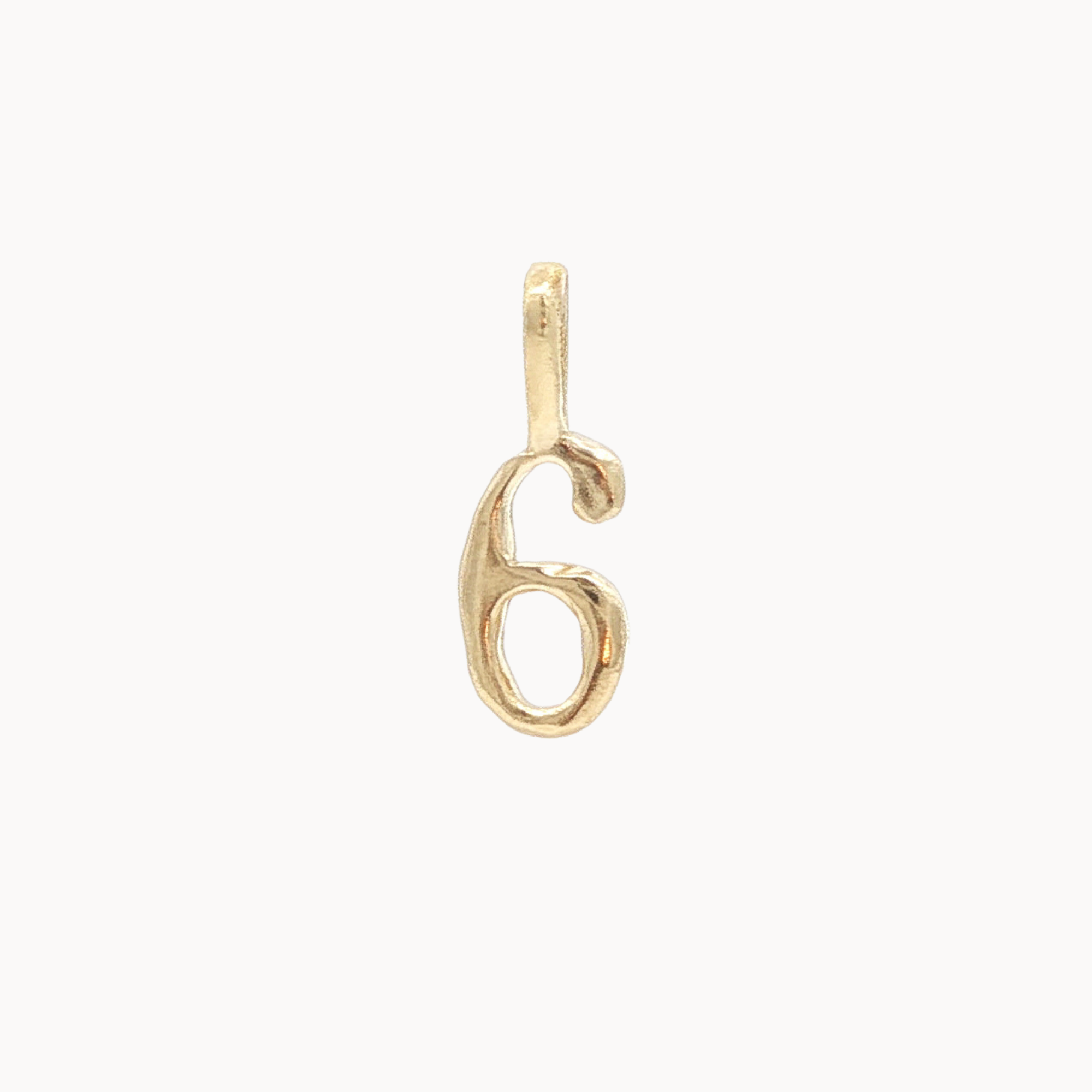 9ct Gold Lucky Number Charm Pendant-Wild Fawn Jewellery