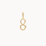 9ct Gold Lucky Number Charm Pendant-Wild Fawn Jewellery