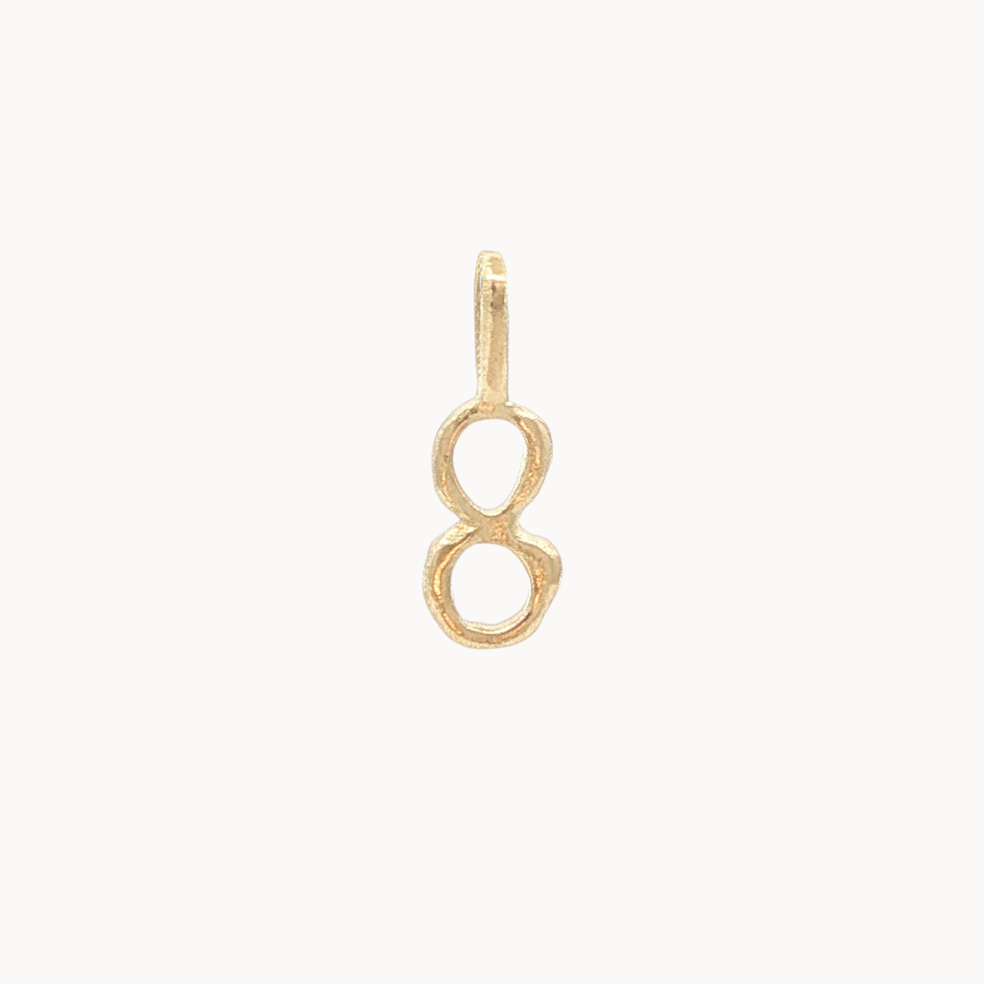 9ct Gold Lucky Number Charm Pendant-Wild Fawn Jewellery