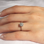 Platinum Solitaire Round Diamond Engagement Ring