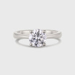Platinum Solitaire Round Diamond Engagement Ring
