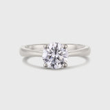 Platinum Solitaire Round Diamond Engagement Ring
