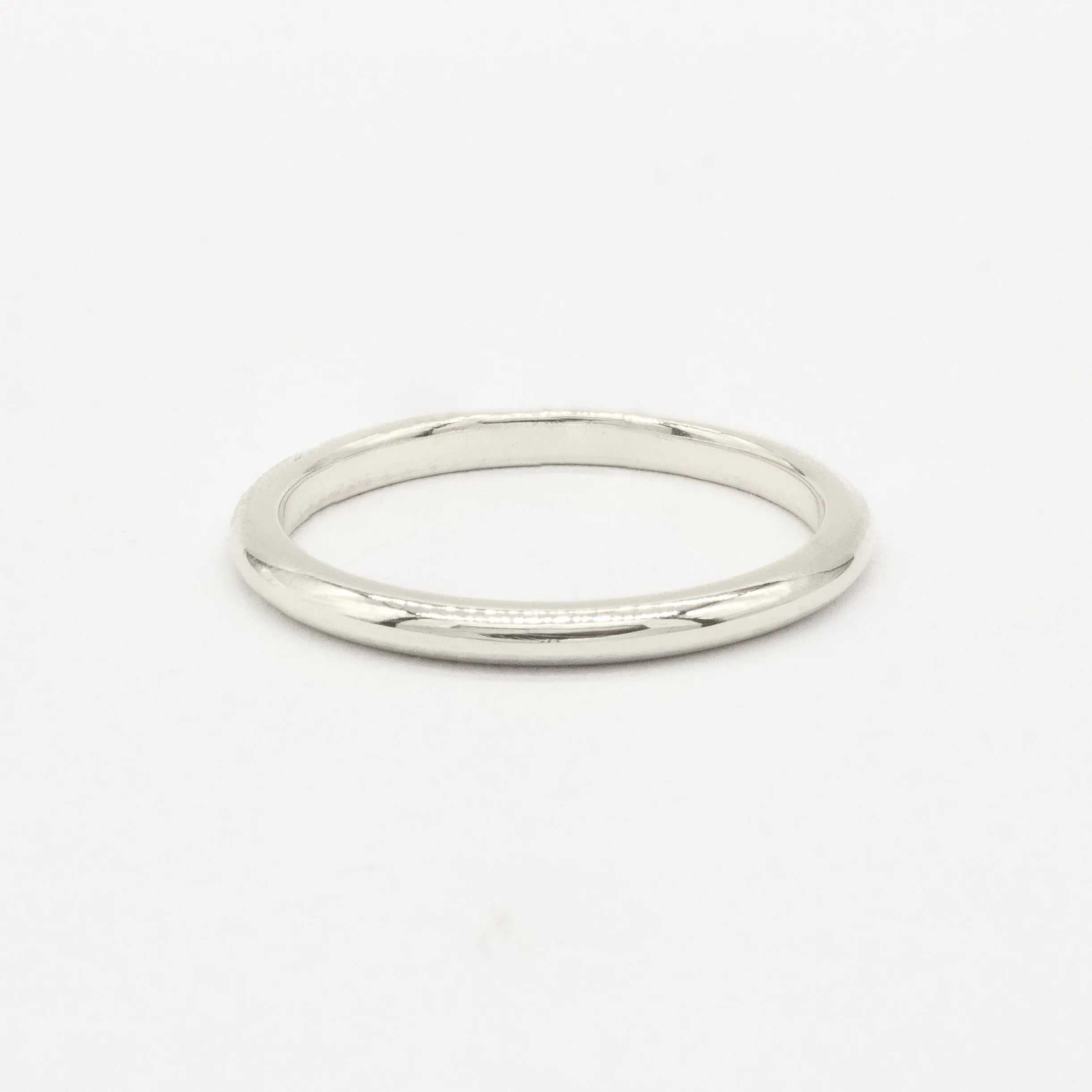 The Polished Wedding Ring - D Shape-Wedding Ring-Wild Fawn Jewellery