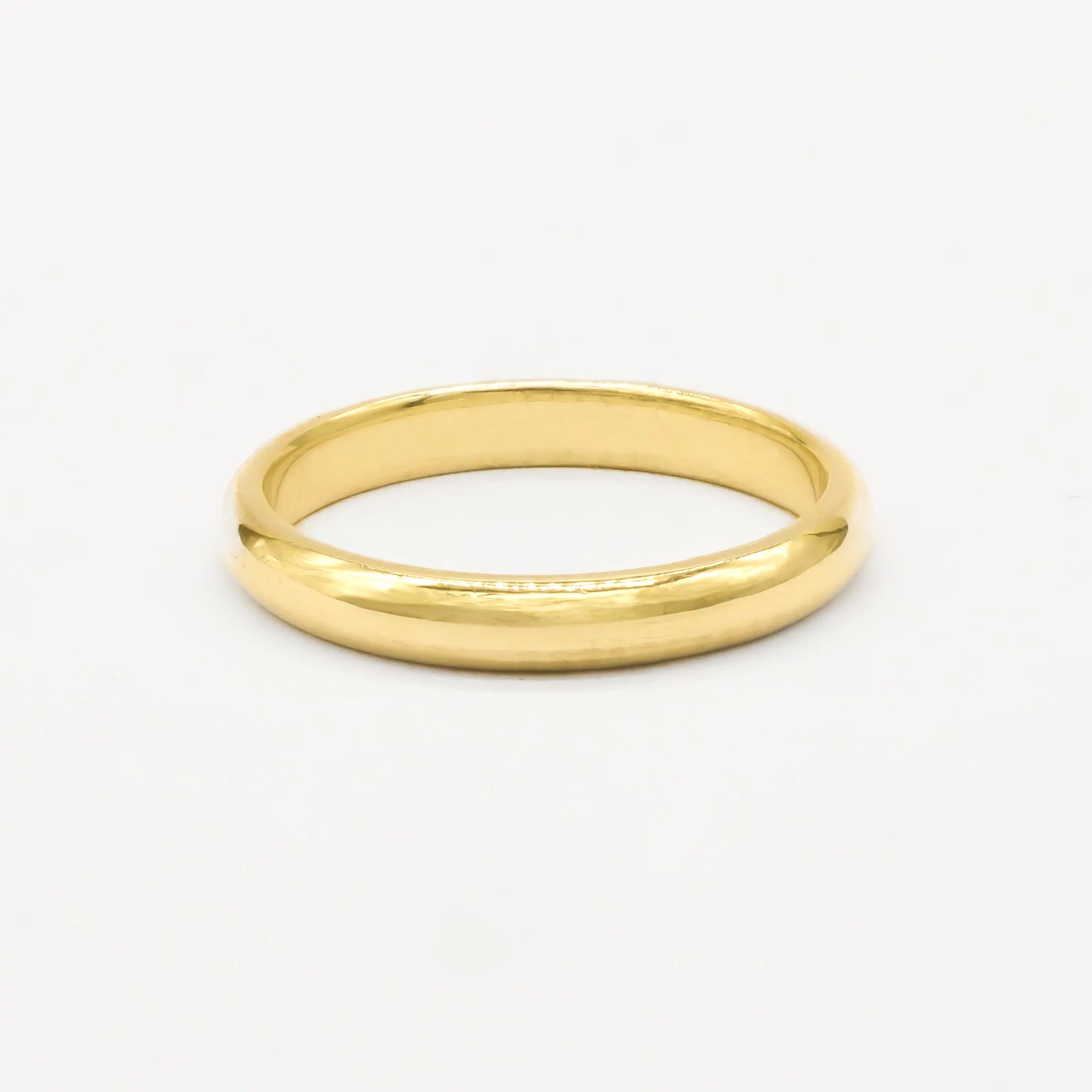 The Polished Wedding Ring - D Shape-Wedding Ring-Wild Fawn Jewellery