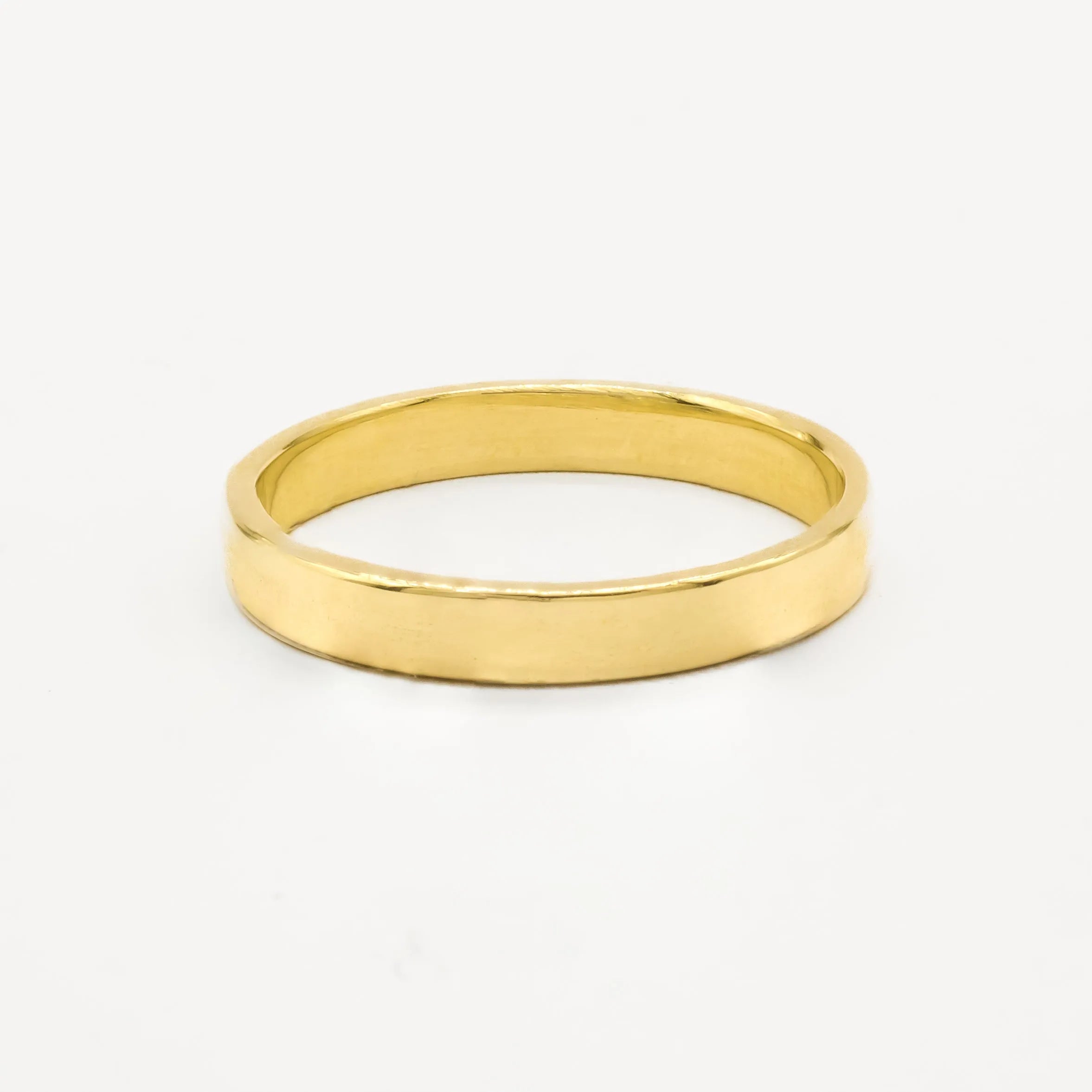 The Polished Wedding Ring - Flat-Wedding Ring-Wild Fawn Jewellery