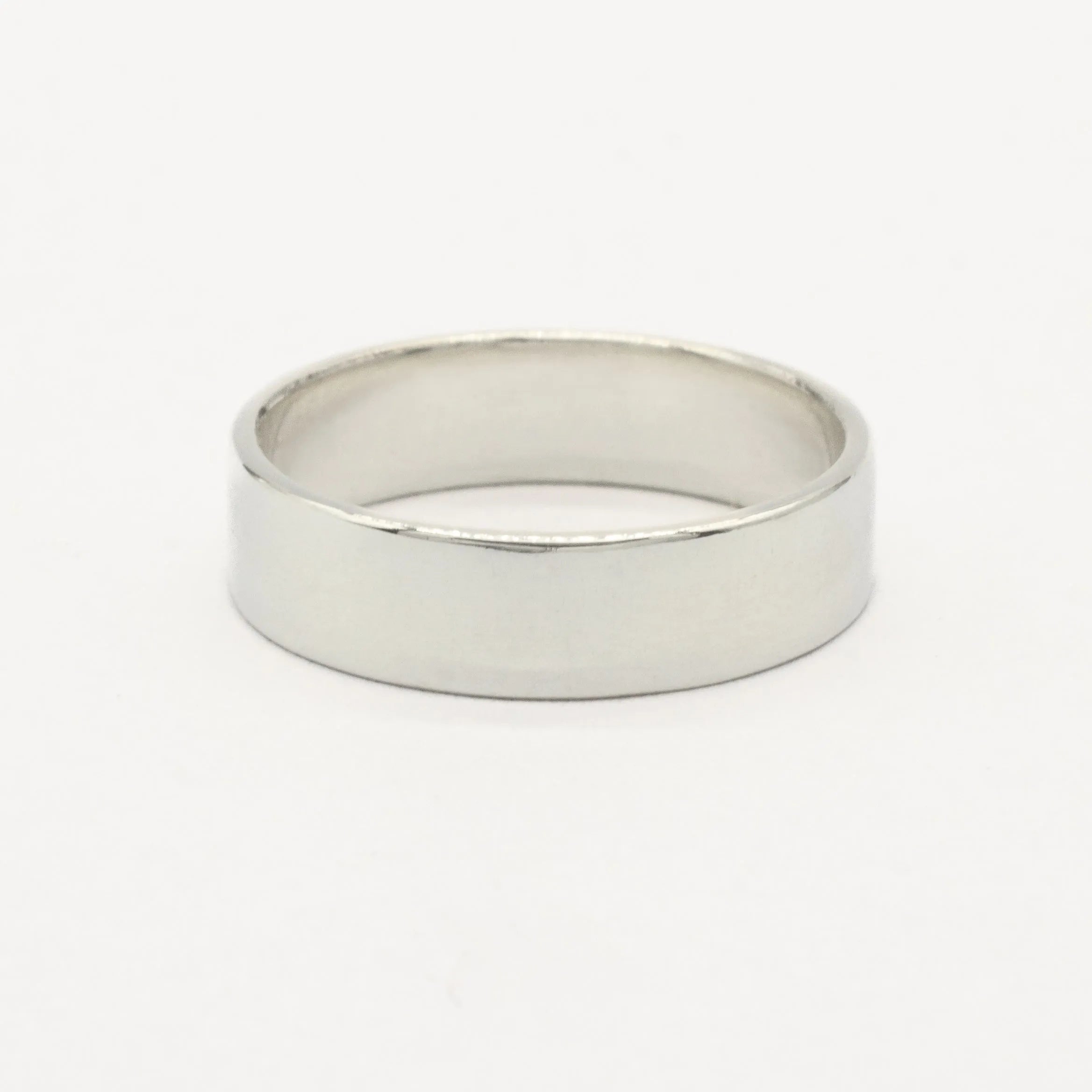 The Polished Wedding Ring - Flat-Wedding Ring-Wild Fawn Jewellery
