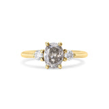 Salt and Pepper Diamond Engagement Ring